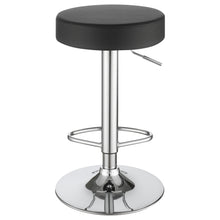 Load image into Gallery viewer, Ramses 29&quot; Adjustable Bar Stool Chrome and Black
