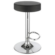 Load image into Gallery viewer, Ramses 29&quot; Adjustable Bar Stool Chrome and Black
