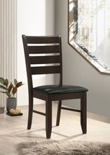 Load image into Gallery viewer, Dalila Ladder Back Side Chairs Cappuccino and Black (Set of 2)

