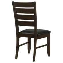 Load image into Gallery viewer, Dalila Ladder Back Side Chairs Cappuccino and Black (Set of 2)

