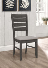 Load image into Gallery viewer, Dalila Ladder Back Side Chair (Set of 2) Grey and Dark Grey
