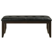 Load image into Gallery viewer, Dalila Tufted Upholstered Dining Bench Cappuccino and Black
