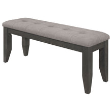Load image into Gallery viewer, Dalila Padded Cushion Bench Grey and Dark Grey
