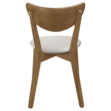 Load image into Gallery viewer, Kersey Dining Side Chairs with Curved Backs Beige and Chestnut (Set of 2)
