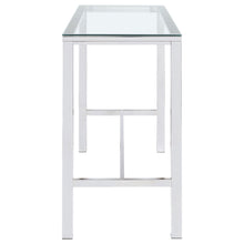 Load image into Gallery viewer, Tolbert Bar Table with Glass Top Chrome
