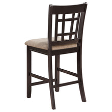 Load image into Gallery viewer, Lavon Lattice Back Counter Stools Tan and Espresso (Set of 2)
