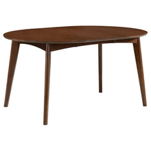 Load image into Gallery viewer, Jedda Oval Dining Table Dark Walnut
