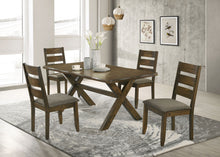 Load image into Gallery viewer, Alston X-shaped Dining Table Knotty Nutmeg
