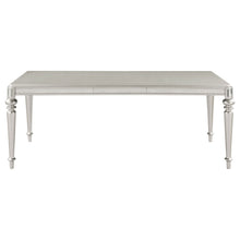 Load image into Gallery viewer, Bling Game Rectangular Dining Table with Leaf Metallic Platinum
