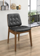 Load image into Gallery viewer, Redbridge Tufted Back Side Chairs Natural Walnut and Black (Set of 2)
