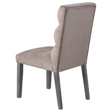 Load image into Gallery viewer, Carla Upholstered Dining Side Chair Stone (Set of 2)
