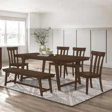 Load image into Gallery viewer, Reynolds 6-piece Rectangular Dining Table Set Brown Oak
