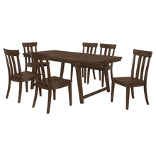 Load image into Gallery viewer, Reynolds 7-piece Rectangular Dining Table Set Brown Oak
