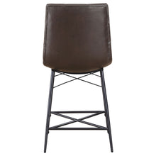 Load image into Gallery viewer, Aiken Upholstered Tufted Counter Height Stools Brown (Set of 2)
