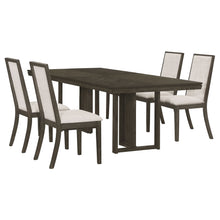 Load image into Gallery viewer, Kelly 5-piece Rectangular Dining Table Set Beige and Dark Grey
