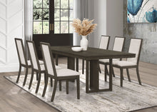 Load image into Gallery viewer, Kelly 7-piece Rectangular Dining Table Set Beige and Dark Grey
