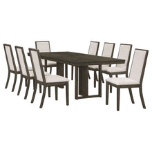 Load image into Gallery viewer, Kelly 9-piece Rectangular Dining Table Set Beige and Dark Grey

