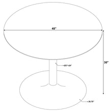 Load image into Gallery viewer, Bartole Round Dining Table White and Matte Black
