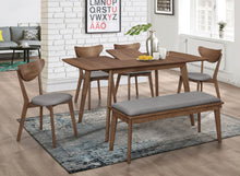 Load image into Gallery viewer, Alfredo Dining Room Set Natural Walnut and Grey
