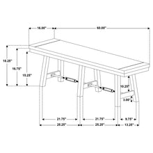 Load image into Gallery viewer, Newport 6-piece Rectangular Trestle Table Dining Set witih Bench Black
