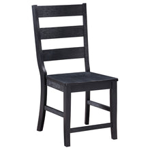 Load image into Gallery viewer, Newport Ladder Back Dining Side Chair Black (Set of 2)
