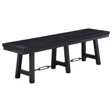 Load image into Gallery viewer, Newport Trestle Dining Bench Black
