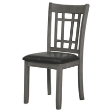 Load image into Gallery viewer, Lavon Padded Dining Side Chairs Medium Grey and Black (Set of 2)
