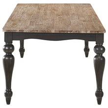 Load image into Gallery viewer, Bridget Rectangular Dining Table Brown Brushed and Charcoal Sandthrough
