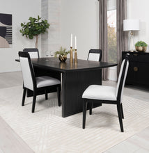 Load image into Gallery viewer, Brookmead 5-piece Rectangular Dining Set with 18&quot; Removable Extension Leaf Black
