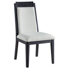Load image into Gallery viewer, Brookmead Upholstered Dining Side Chair Ivory and Black (Set of 2)
