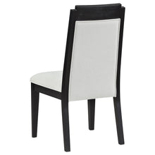 Load image into Gallery viewer, Brookmead Upholstered Dining Side Chair Ivory and Black (Set of 2)
