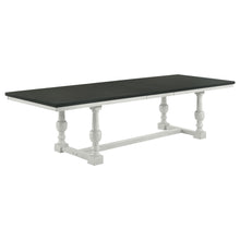Load image into Gallery viewer, Aventine Rectangular Dining Table with Extension Leaf Charcoal and Vintage Chalk
