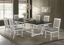 Load image into Gallery viewer, Aventine 7-piece Rectangular Dining Set Charcoal and Vintage Chalk
