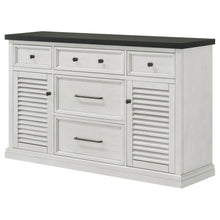 Load image into Gallery viewer, Aventine 5-drawer Dining Sideboard Buffet Cabinet with Cabinet Charcoal and Vintage Chalk
