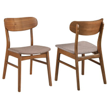 Load image into Gallery viewer, Dortch Dining Side Chair Walnut and Brown (Set of 2)
