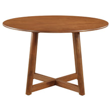 Load image into Gallery viewer, Dinah Round Solid Wood Dining Table Walnut
