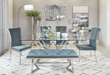 Load image into Gallery viewer, Beaufort 6-piece Dining Set Dark Grey and Chrome

