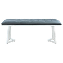 Load image into Gallery viewer, Beaufort Upholstered Tufted Bench Dark Grey
