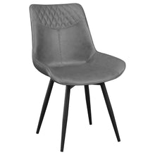 Load image into Gallery viewer, Brassie Upholstered Side Chairs Grey (Set of 2)
