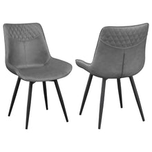 Load image into Gallery viewer, Brassie Upholstered Side Chairs Grey (Set of 2)
