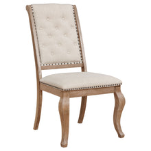 Load image into Gallery viewer, Brockway Tufted Side Chairs Cream and Barley Brown (Set of 2)

