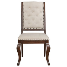 Load image into Gallery viewer, Brockway Tufted Dining Chairs Cream and Antique Java (Set of 2)
