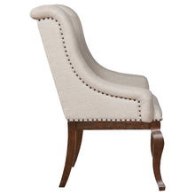 Load image into Gallery viewer, Brockway Tufted Arm Chairs Cream and Antique Java (Set of 2)
