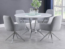 Load image into Gallery viewer, Abby 5-piece Dining Set White and Light Grey

