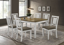 Load image into Gallery viewer, Appleton Rectangular Wood Dining Table Brown Brushed and White

