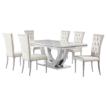 Load image into Gallery viewer, Kerwin 7-piece Dining Room Set White and Chrome
