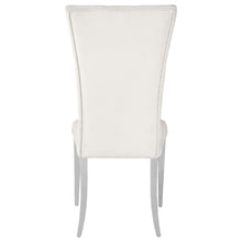 Load image into Gallery viewer, Kerwin Tufted Upholstered Side Chair (Set of 2) White and Chrome
