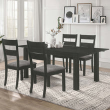 Load image into Gallery viewer, Jakob 5-piece Rectangular Dining Set Grey and Black
