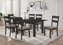 Load image into Gallery viewer, Jakob 7-piece Rectangular Dining Set Grey and Black
