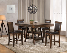 Load image into Gallery viewer, Dewey 5-piece Rectangular Dining Set Brown and Walnut

